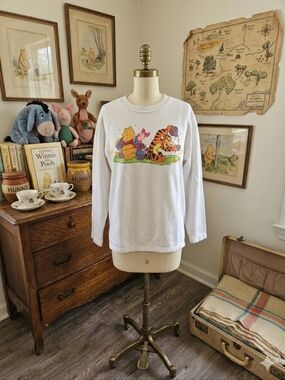 Vintage 90s Winnie the Pooh & Friends Tea Party Sweatshirt